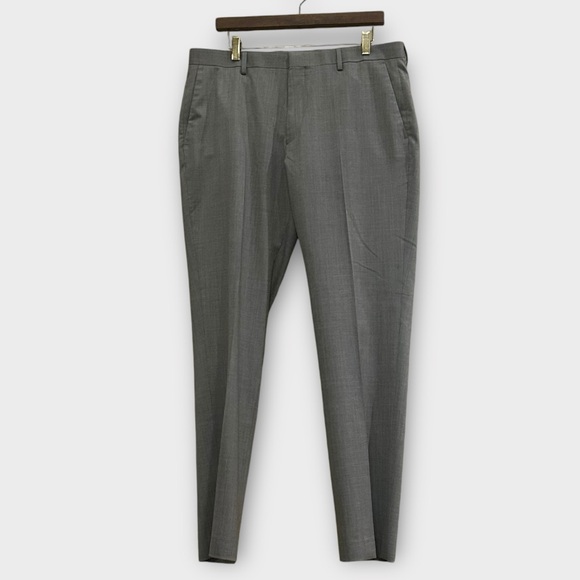 J. Crew Slim Fit Ludlow Suit Pant in Italian Wool Geyser Gray Size 35 x 32 New - Picture 4 of 11
